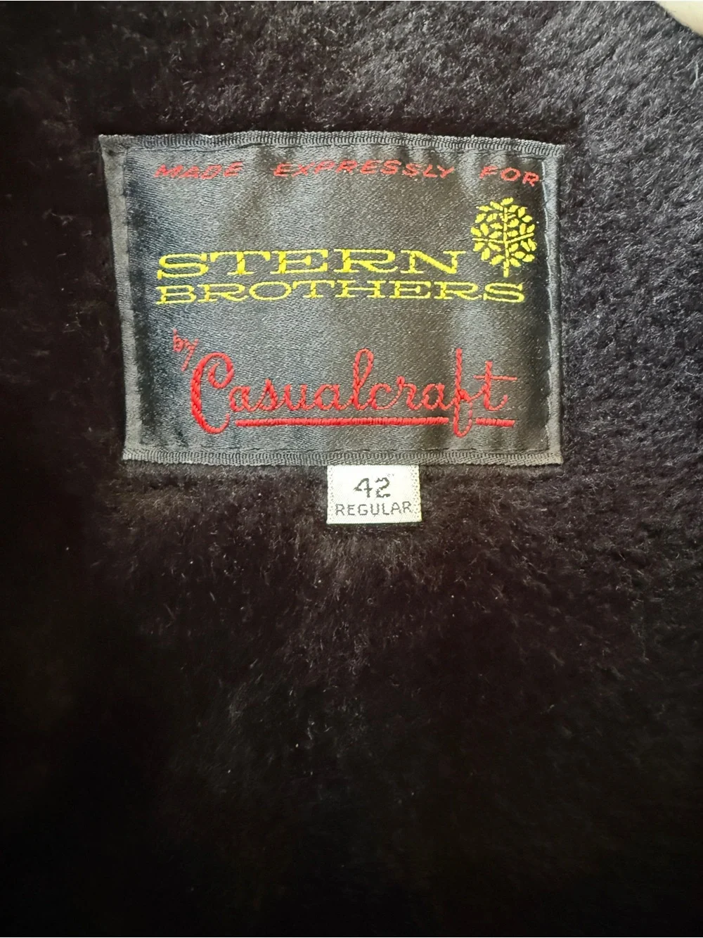 VTG 1960s - 70s Stern Brothers by Casualcraft Wool Car Coat | Deep Navy | 42R